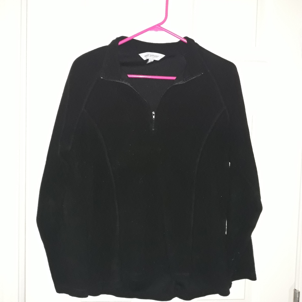Pullover fleece-black